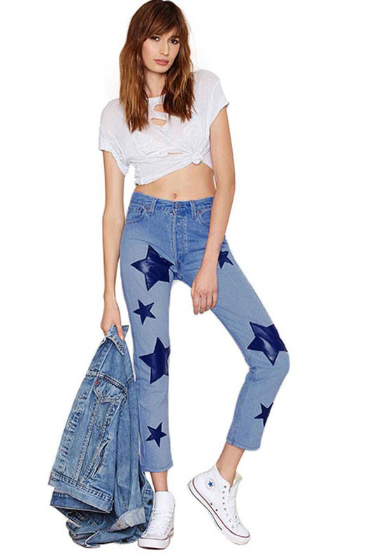 SZ60128 high waisted skinny jeans women